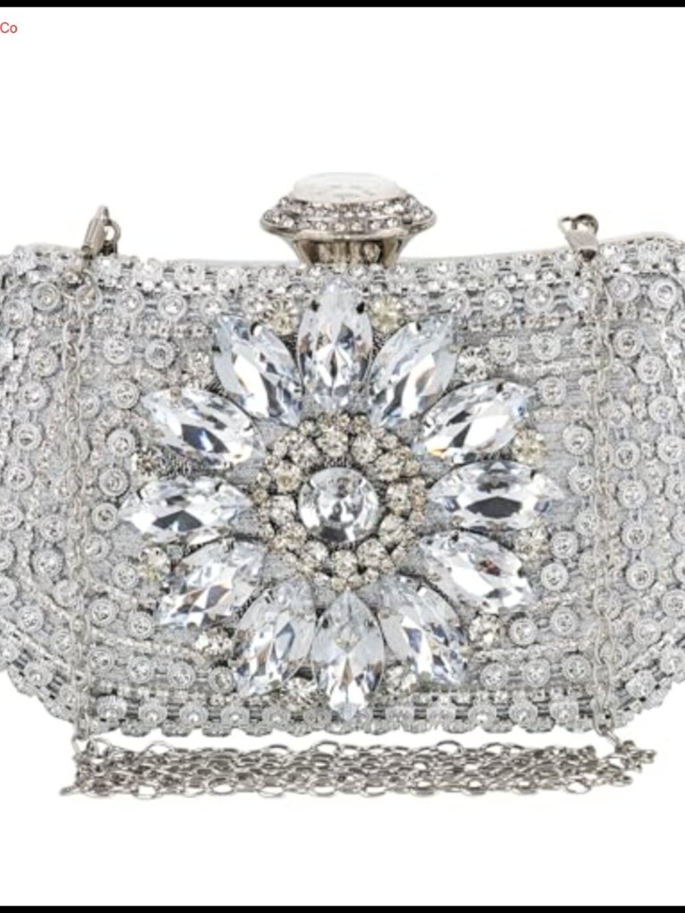 Sparkly Rhinestone Clutch Evening Shoulder Bag Satin Crossbody Purse